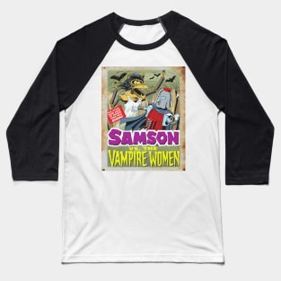 Mystery Science Rusty Barn Sign 3000 - Sampson vs Vampire Women Baseball T-Shirt